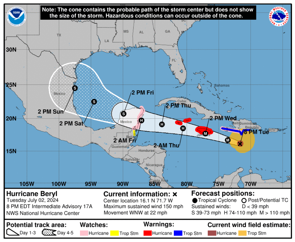 Hurricane Beryl Update - Blog